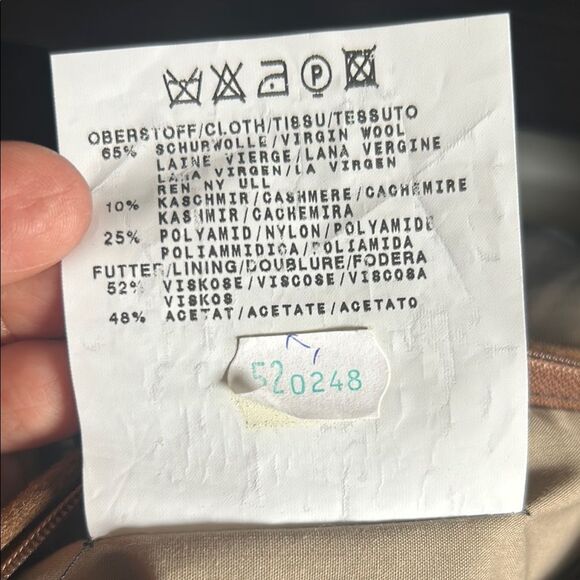 Schneiders shurwolle mit cashemere men's Brown Overcoat size 42 USA - Picture 11 of 12